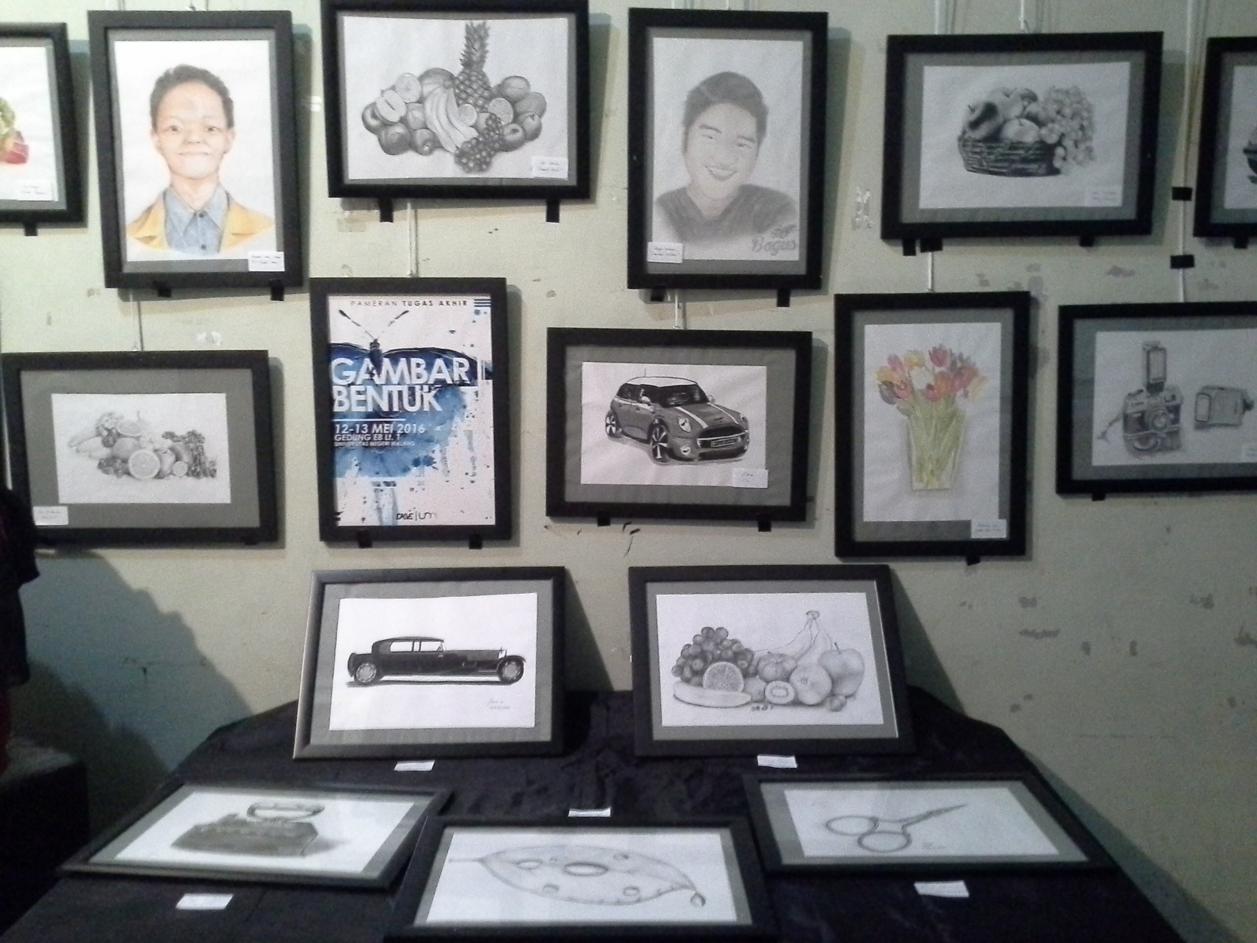 Pameran Karya Mahasiswa UAS Gambar bentuk