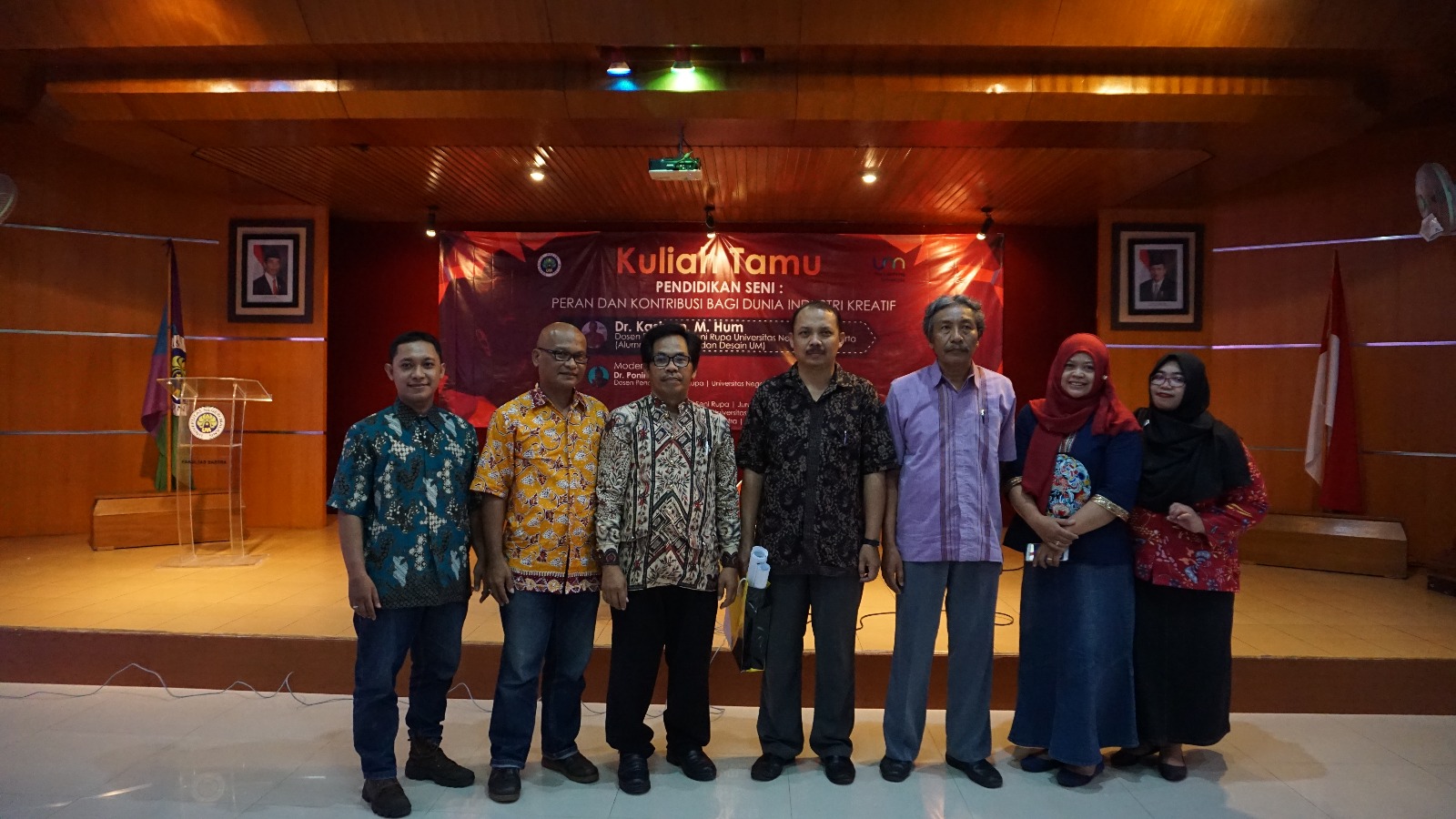 KULIAH TAMU PENDIDIKAN SENI : PERAN DAN KONTRIBUSI BAGI INDUSTRI KREATIF