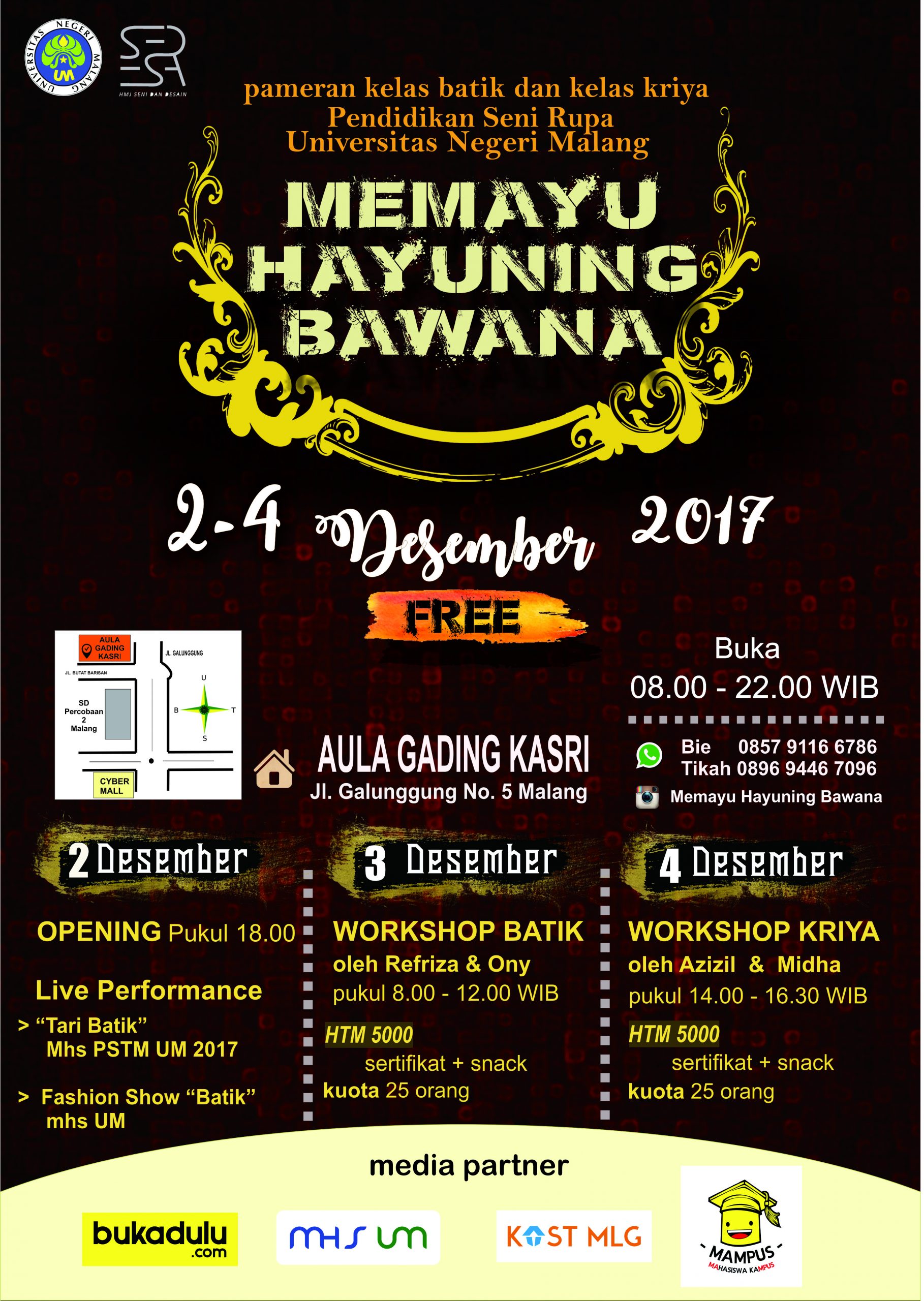 Pameran Karya Kelas Batik dan Kelas Kriya dalam Tema “MEMAYU HAYUNING BAWANA”