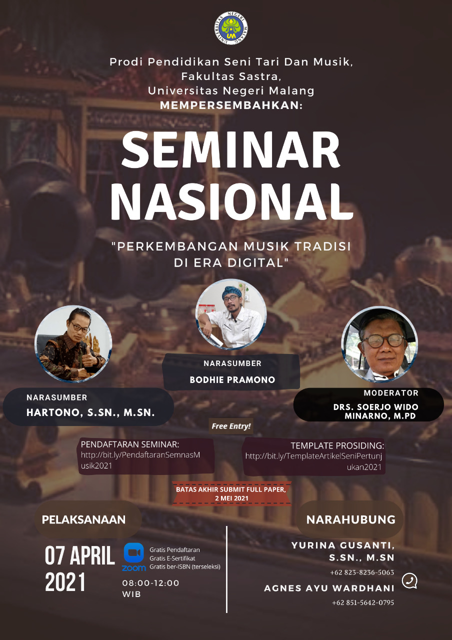 Seminar Nasional : Perkembangan Musik Tradisi di Era Digital