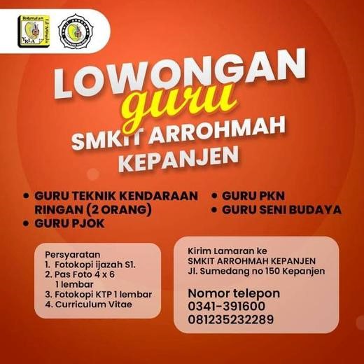 SMKIT Arrohmah Kepanjen –  Guru